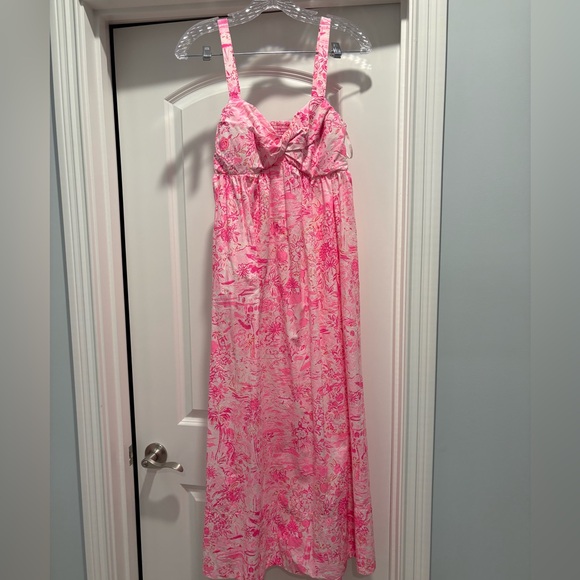 Lilly Pulitzer Dresses & Skirts - Lilly Pulitzer Pink Floral Midi Dress